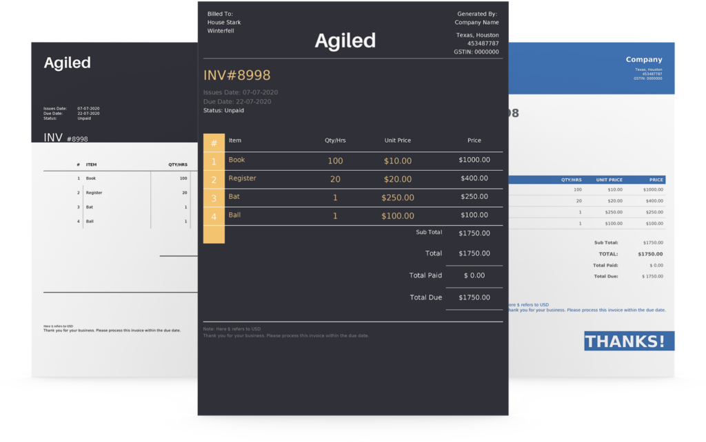 invoice templates