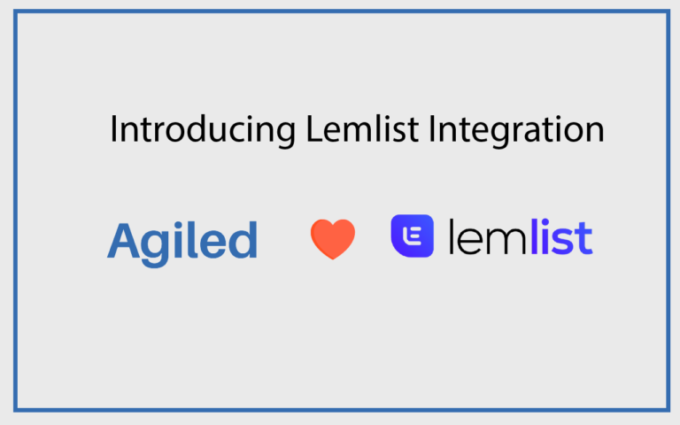 Increase Your Sales With Agiled’s Lemlist Integration