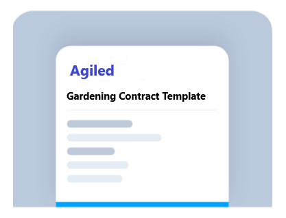 Gardening Contract Template