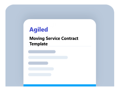 Moving Service Contract Template
